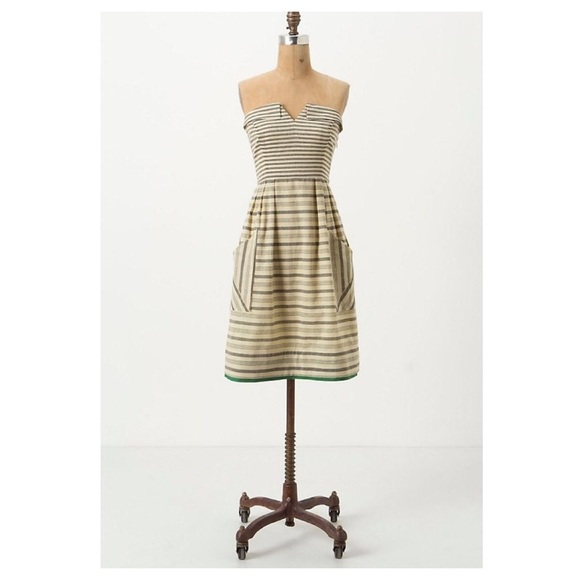 Anthropologie Dresses & Skirts - Anthro Maeve Changing Stripes Strapless Dress